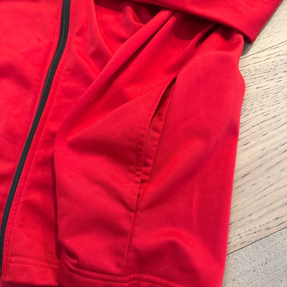 AND1 Mens 2XL Track Jacket‎ Full Zip Tango Red Black Stripe AM19BZ504 Basketball - Picture 3 of 8